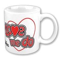 beatles mug red love me do