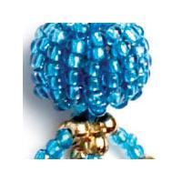 Beaded Tassels - Turquoise & Gold