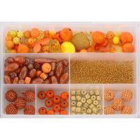 bead kits orange hues each