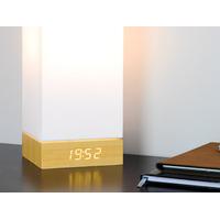 Beech Click Clock Lamp LED White