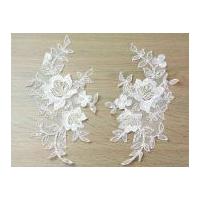 beaded couture bridal lace appliques ivory