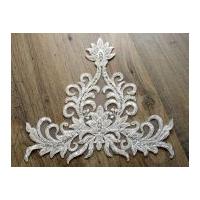 Beaded Couture Bridal Lace Appliques Ivory