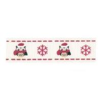 Bertie\'s Bows Owl & Snowflake Grosgrain Ribbon