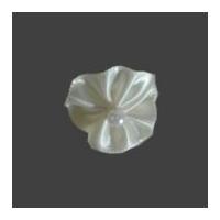 Berisford Ribbon Pearl Rosettes 28 Antique White