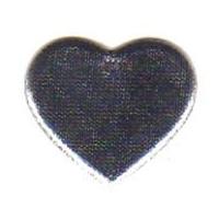 Berisford Metallic Padded Heart Shapes 100 Silver