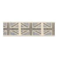 Berisford Retro Vintage Union Jack Flag Print Ribbon