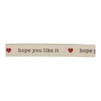 berisford hope you like it print ribbon