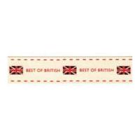 Berisford Flag Stitch Print Ribbon