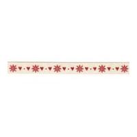 Berisford Snowflake Stitch Print Ribbon