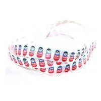 Berisford Party Russian Dolls Print Ribbon