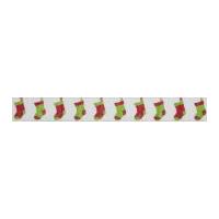 Berisford Stockings Christmas Print Ribbon