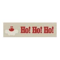 Berisford Ho!Ho!Ho! Christmas Print Ribbon
