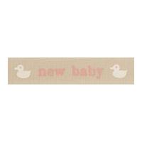 Berisford Baby Duck Print Ribbon