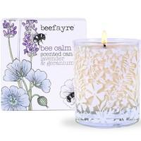 beefayre bee calm lavender geranium votive 90g