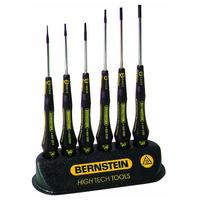 Bernstein 4-610 ESD Slotted Screwdriver Set In Table Support - 6 Piece