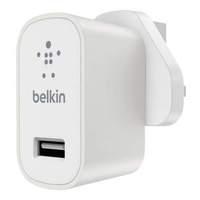 Belkin Premium Mixit Fast 2.4amp Mains Charger (3 Pin Uk Plug) - White