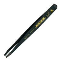 bernstein 5 192 esd tweezers 120mm straight 3mm flat hand grip sur