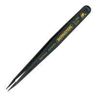 bernstein 5 195 esd tweezers 120mm straight v sharp pointed grip s