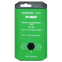 bernstein 6 995 torx wrench key with bore hole 8 piece