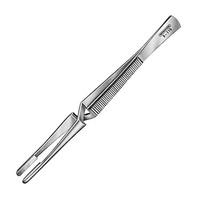 Bernstein 5-115 Heat Dissipating Tweezers 165mm Nickel-Plated