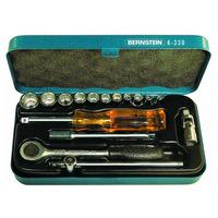 Bernstein 6-330 Socket Wrench Set In Metal Case - 16 Piece
