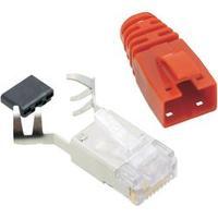 BEL Stewart Connectors SS39RTE SS39RTE RJ45 Connector CAT 6 8P8C RJ45 Plug, straight Red