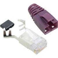 BEL Stewart Connectors SS39VIOE SS39VIOE RJ45 Connector CAT 6 8P8C RJ45 Plug, straight Violet