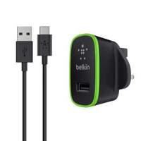 Belkin Type-c Usb Home Charger With Removable Usb-c Charge & Sync Cable - Black