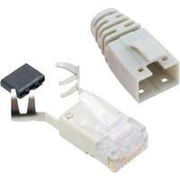 BEL Stewart Connectors SS39CWE SS39CWE RJ45 Connector CAT 6 8P8C RJ45 Plug, straight Ecru