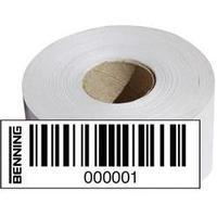 Benning Barcodeetiketten (Nr. 0001 - 1000) Barcode stickers (1000 pcs) Compatible with Benning ST 750