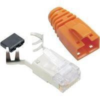 BEL Stewart Connectors SS39ORE SS39ORE RJ45 Connector CAT 6 8P8C RJ45 Plug, straight Orange