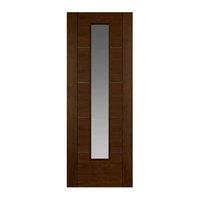 berwick walnut veneer 1 lite glazed interior door 78in x 27in x 35mm 1 ...