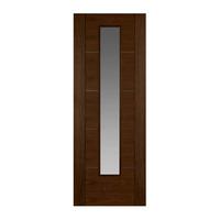 Berwick Walnut Veneer 1 Lite Glazed Interior Door 78in x 33in x 35mm (1981 x 838mm)