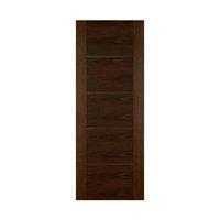 Berwick 5 Panel Walnut Veneer Interior Fire Door 78in x 30in x 44mm (1981 x 762mm)