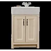 berkeley 600mm traditional exposed vanity unit cream