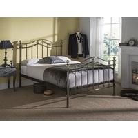 bentley designs chloe 4 6 double black metal bed