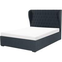Bergerac super king size bed with storage, aegean blue
