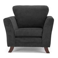 bella fabric armchair charcoal