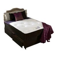 Bedmaster Hilton Divan Bed HILTON CHOC Solid top divan set SINGLE