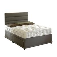 bedmaster signature silver 1400 divan set superking no drawers without ...