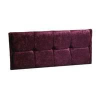 bedmaster luxor headboard single purple linen