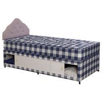 Bedmaster Paris Solid Top Divan Set Double-2 Drawer