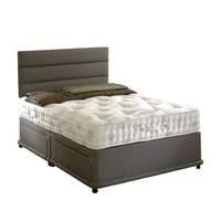 Bedmaster Signature Silver 1400 Divan Set Double No Drawers Without Headboard