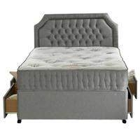 Bedmaster Affinity Pocket Divan Bed AFFINITY ( POCKET SPRING UNIT ) Solid top slidestore set SINGLE