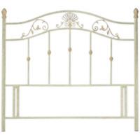 bentley angelica fossilstone metal headboard single