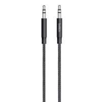 Belkin Premium 3.5mm Braided Tangle Free Aux Cable With Aluminuim Connectors - Black