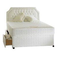 bedmaster tuscany solid top divan set small double 2 drawer