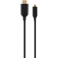 Belkin 2m HDMI Male to Micro HDMI Male Gold Plated Cable Black