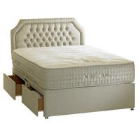 Bedmaster Bamboo Pocket Divan Bed BAMBOO POCKET Solid top 2 drawer set SINGLE