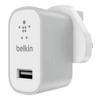 Belkin Premium Mixit Fast 2.4amp Mains Charger (3 Pin Uk Plug) - Silver